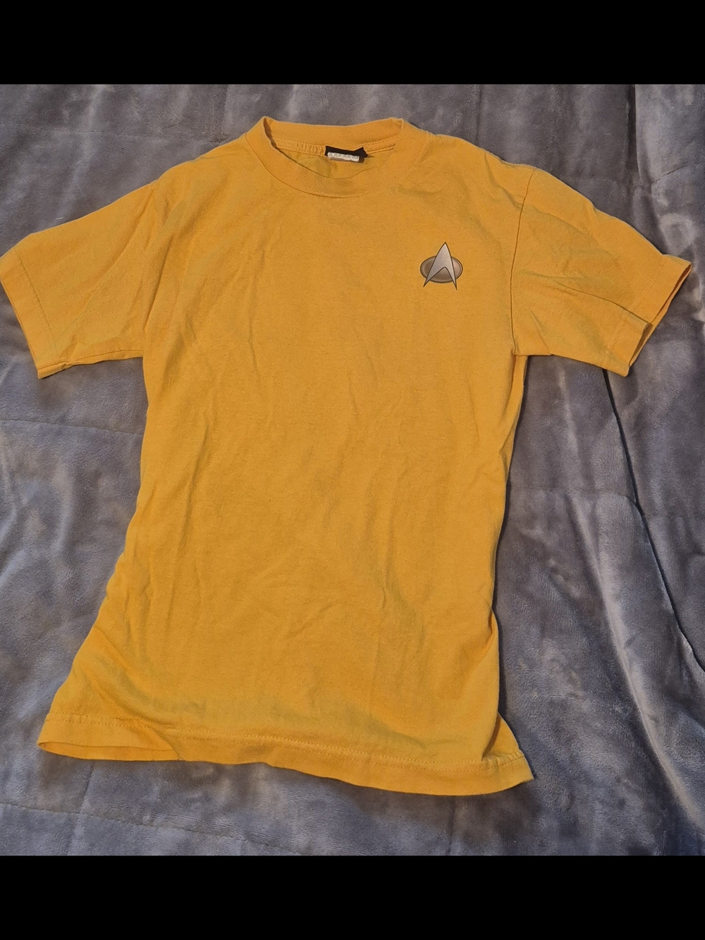 Women's Star Trek, Yellow Tee, Fits Size US Medium